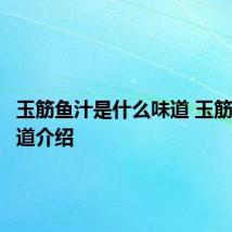 玉筋鱼汁是什么味道 玉筋鱼汁味道介绍