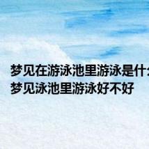 梦见在游泳池里游泳是什么预兆 梦见泳池里游泳好不好