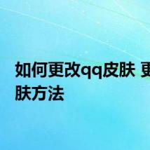 如何更改qq皮肤 更改皮肤方法