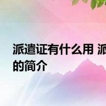 派遣证有什么用 派遣证的简介