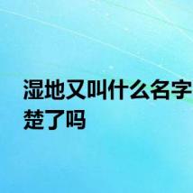 湿地又叫什么名字 弄清楚了吗
