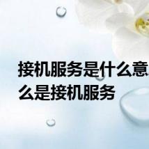接机服务是什么意思 什么是接机服务
