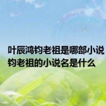叶辰鸿钧老祖是哪部小说 叶辰鸿钧老祖的小说名是什么