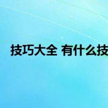 技巧大全 有什么技巧