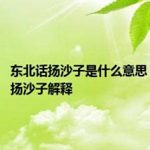 东北话扬沙子是什么意思 东北话扬沙子解释