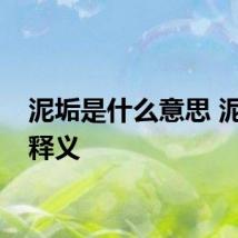 泥垢是什么意思 泥垢的释义