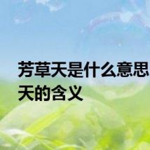 芳草天是什么意思 芳草天的含义