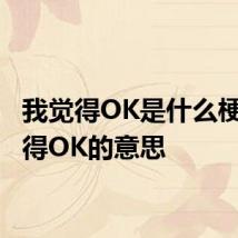 我觉得OK是什么梗 我觉得OK的意思
