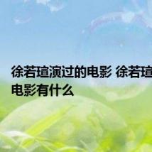 徐若瑄演过的电影 徐若瑄演过的电影有什么