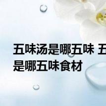 五味汤是哪五味 五味汤是哪五味食材