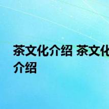 茶文化介绍 茶文化简单介绍