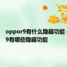oppor9有什么隐藏功能 oppor9有哪些隐藏功能