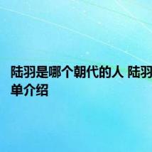 陆羽是哪个朝代的人 陆羽资料简单介绍
