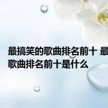 最搞笑的歌曲排名前十 最搞笑的歌曲排名前十是什么