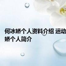 何冰娇个人资料介绍 运动员何冰娇个人简介
