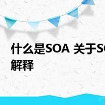 什么是SOA 关于SOA的解释