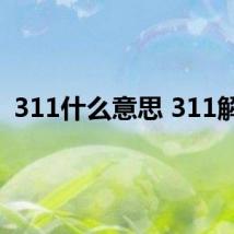 311什么意思 311解释