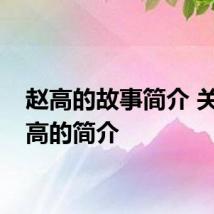 赵高的故事简介 关于赵高的简介