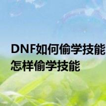 DNF如何偷学技能 DNF怎样偷学技能