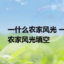 一什么农家风光 一什么农家风光填空