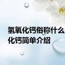 氢氧化钙俗称什么 氢氧化钙简单介绍