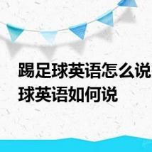 踢足球英语怎么说 踢足球英语如何说
