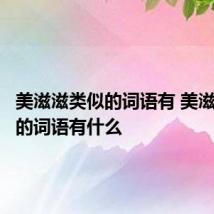 美滋滋类似的词语有 美滋滋样式的词语有什么