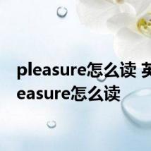 pleasure怎么读 英语pleasure怎么读