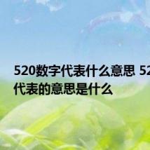 520数字代表什么意思 520数字代表的意思是什么