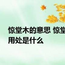 惊堂木的意思 惊堂木的用处是什么