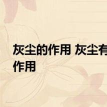 灰尘的作用 灰尘有什么作用