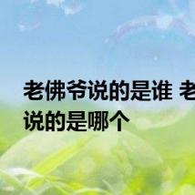 老佛爷说的是谁 老佛爷说的是哪个