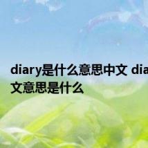 diary是什么意思中文 diary的中文意思是什么