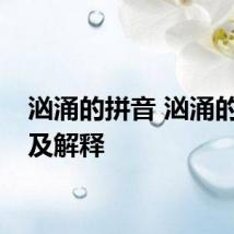 汹涌的拼音 汹涌的拼音及解释
