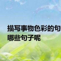 描写事物色彩的句子 有哪些句子呢
