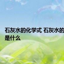 石灰水的化学式 石灰水的化学式是什么