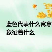 蓝色代表什么寓意 蓝色象征着什么