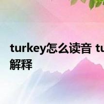 turkey怎么读音 turkey解释