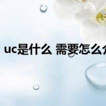 uc是什么 需要怎么介绍