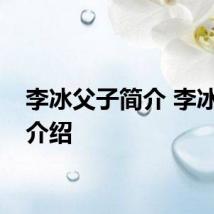 李冰父子简介 李冰父子介绍