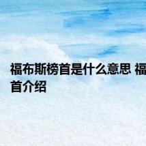 福布斯榜首是什么意思 福布斯榜首介绍