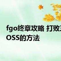 fgo终章攻略 打败三个BOSS的方法