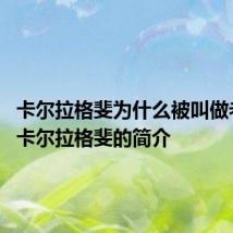 卡尔拉格斐为什么被叫做老佛爷 卡尔拉格斐的简介