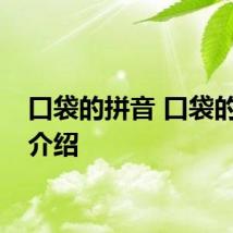 口袋的拼音 口袋的拼音介绍