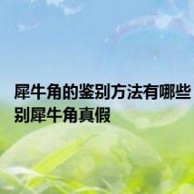犀牛角的鉴别方法有哪些 如何辨别犀牛角真假