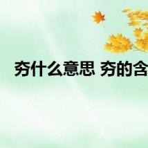 夯什么意思 夯的含义