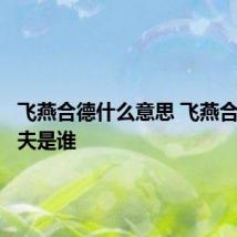 飞燕合德什么意思 飞燕合德的丈夫是谁