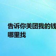 告诉你美团我的钱包在哪里找