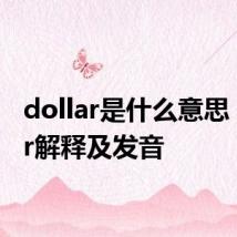 dollar是什么意思 dollar解释及发音