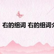 右的组词 右的组词介绍